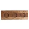 Creations 6525T183 9" X 3.5" 3-Well Wood Underliner - 12 / CS