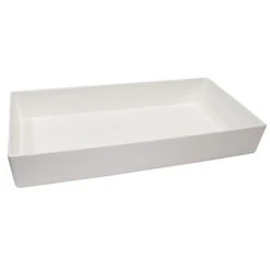 Tablecraft CW4032 White 10 Quart Cast Aluminum Bowl