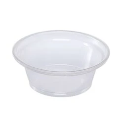 Darling Food Service Clear 1 Oz. Squat Poly Portion Cup - 2500 / CS