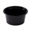 Darling Food Service Black 2 Oz. Polypropylene Portion Cup - 2500 / CS