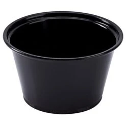 Darling Food Service Black 4 Oz. Polypropylene Portion Cup - 2500 / CS