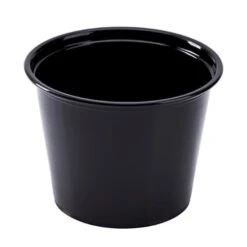 Darling Food Service Black 5.5 Oz. Poly Portion Cup - 2500 / CS
