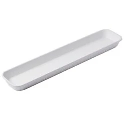 American Metalcraft MTW6 White 29.75 X 6.12" Melamine Market Tray