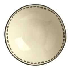 World Tableware DULCET-5C Cream W/ Dots 50 Oz. Serving Bowl - 12 / CS