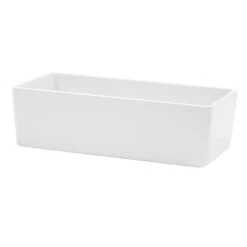 TableCraft M4026WH White 2 Quart 10 X 5 X 3" Straight Sided Bowl