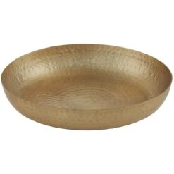 American Metalcraft ASEAG12 Gold Hammered 12 X 2" Seafood Tray