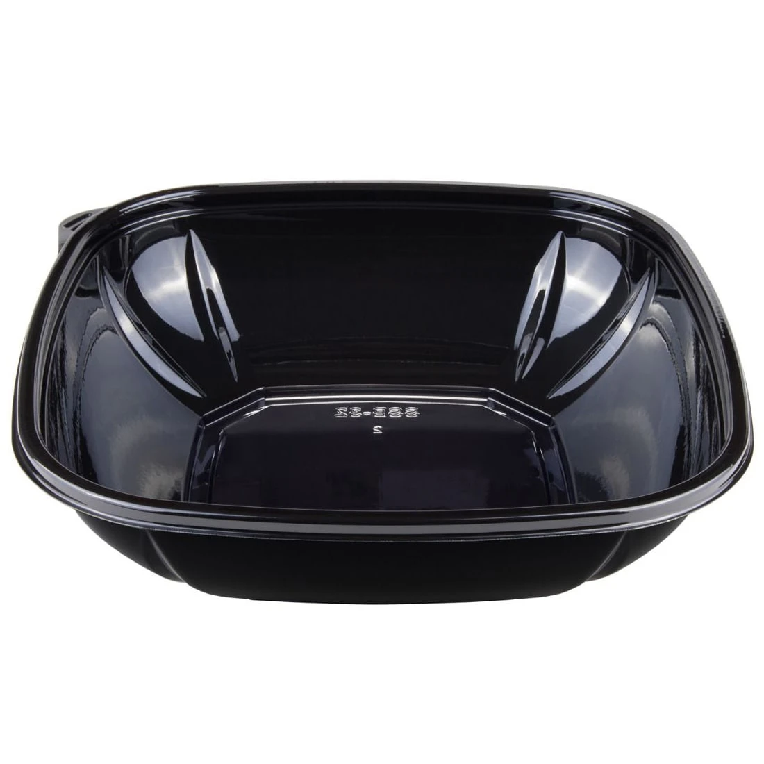 Darling Food Service Black PET 32 Ounce Square Bowl - 300 / CS 1 Darling Food Service Black PET 32 Ounce Square Bowl - 300 / CS