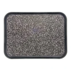 Dinex DXSMC1418NSM03 Black Marble 14" X 18" Non-Skid Tray - 12 / CS