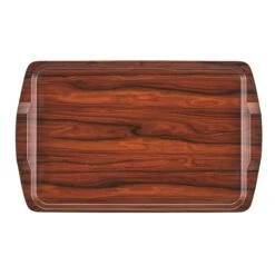 Cambro 1525RST376 Walnut 15.25 X 25 Hotel/Room Service Tray