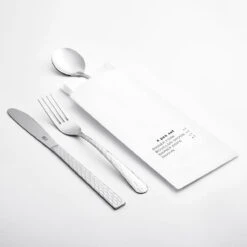World Tableware 193-SETKFB Aspire S/S Flatware Set W/ Napkin - 96 / CS