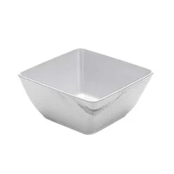 American Metalcraft MWMSQ7 White Marble Melamine 7" Square Bowl