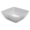 American Metalcraft MWMSQ11 White Marble Melamine 12" Square Bowl
