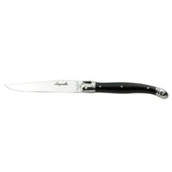 Steelite 5392S077 1.5mm Laguiole 9" Steak Knife W/ Blk Handle - 6 / PK