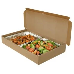 Darling Food Service E Flute 21 X 13 X 3.25 Catering Box - 25 / CS