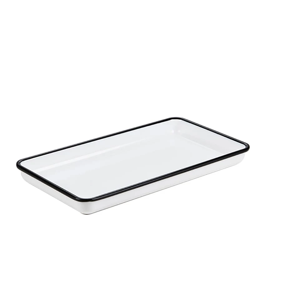 American Metalcraft MRSW13 Endurance Black/White 12-3/4" Platter 1 American Metalcraft MRSW13 Endurance Black/White 12-3/4" Platter