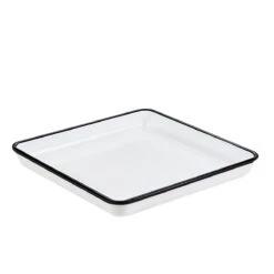 American Metalcraft MRSW9 Endurance Black/White 9-7/8" Platter