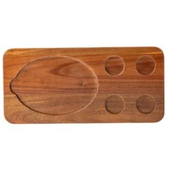 TableCraft 10709 Acacia 18.5" X 8.75" X .75" Fajita Serving Board