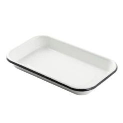 TableCraft 10349 White Enamel 1/8 Size Sheet Pan