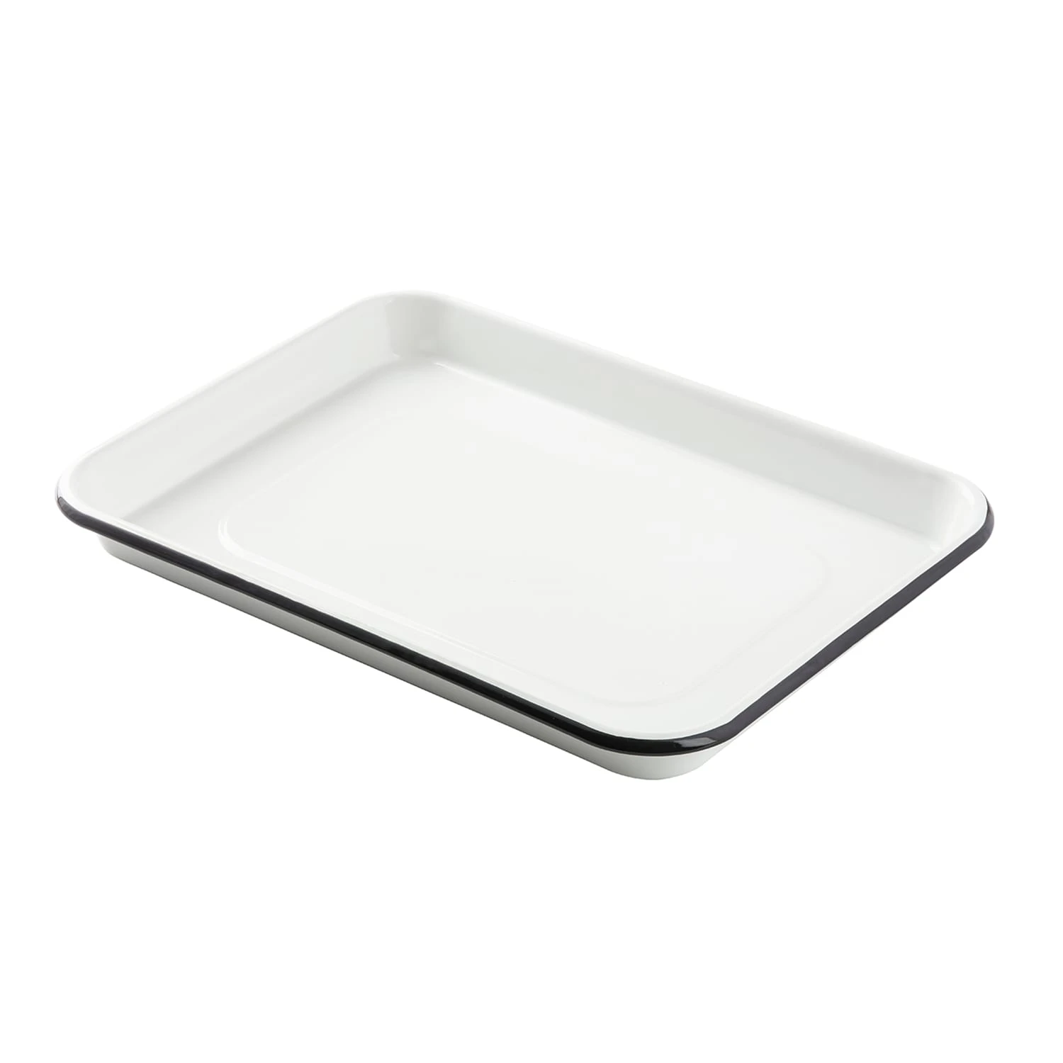 TableCraft 10347 White Enamel 1/4 Size Sheet Pan 1 TableCraft 10347 White Enamel 1/4 Size Sheet Pan