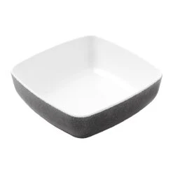 American Metalcraft GGSB6 White/Black Speckled 27 Ounce Square Bowl
