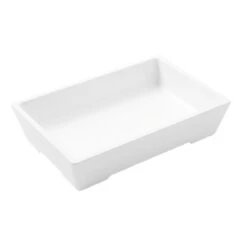 American Metalcraft GGW96 White Melamine 25.5 Ounce Rectangle Bowl