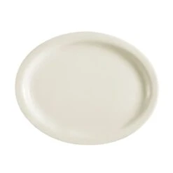 CAC China NRC-13 American White 11-1/2" X 9" Platter - Dozen