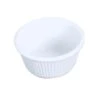 Thunder Group ML532W1 White Fluted 4 Ounce Melamine Ramekin - Dozen