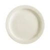 CAC China NRC-7 American White Narrow Rim 7-1/4" Salad Plate - 36 / CS