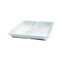 D.W. Haber DWFBCAB16DW Fusion White Aluminum Divided 16" Sq. Cold Bowl
