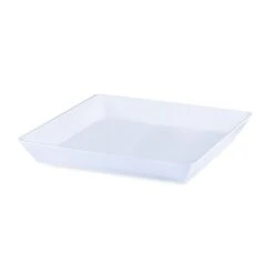 D.W. Haber DWFBCAB16W Fusion White Aluminum 16" Square Cold Bowl