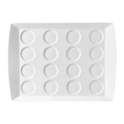 RAK Porcelain LXST39 White 15 X 11 In. Tray With 16 Indents - 6 / CS