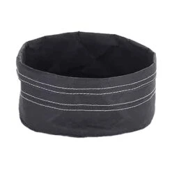 American Metalcraft KBB7 Black 7" X 4"H Kraft Bag