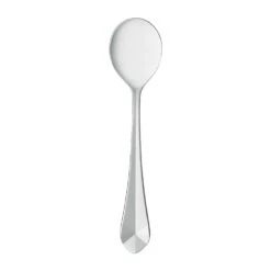 World Tableware 945 016 Audrey Faceted 6.5 In. Bouillon Spoon - Dozen
