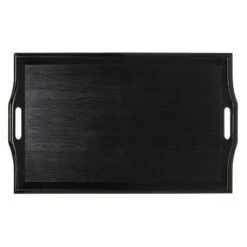 G.E.T. RST-2517-1-BK Black 25" X 16" Room Service Tray - 6 / CS