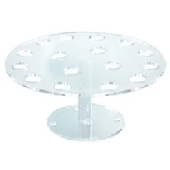 Cal-Mil 1265 Clear Acrylic 16 Hole Pedestal Cone Holder