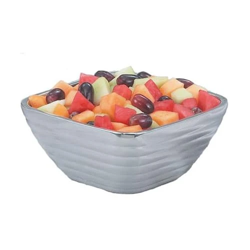 Vollrath® 47632 S/S Beehive Style Square 1.8 Quart Serving Bowl 1 Vollrath® 47632 S/S Beehive Style Square 1.8 Quart Serving Bowl