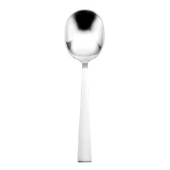 Sant' Andrea T812SBLF Satin Fulcrum Bouillon Spoon - Dozen